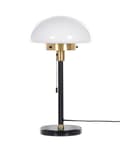 Miniatyrbillede 6 af 10: Bordlampe Sort Guld Hvid Glas metal 55 cm Lampeskærm Halvkugle Sengelampe Mat Stue Soveværelse Klassisk Stil