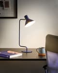 Miniatyrbillede 2 af 9: Bordlampe Mørkeblå Metal 51 cm Kontorlampe med Kegleformet Justerbar Lampeskærm Design Skrivebordslampe til Soveværelse Moderne Tilbehør