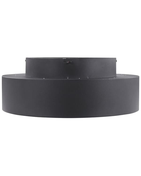 Loftslampe Sort Stål og Akryl ø 45 x 17 cm Dekorativ Rund Plafond Lampe med Integreret LED-lys Form Moderne Belysning Stue Entré Tilbehør