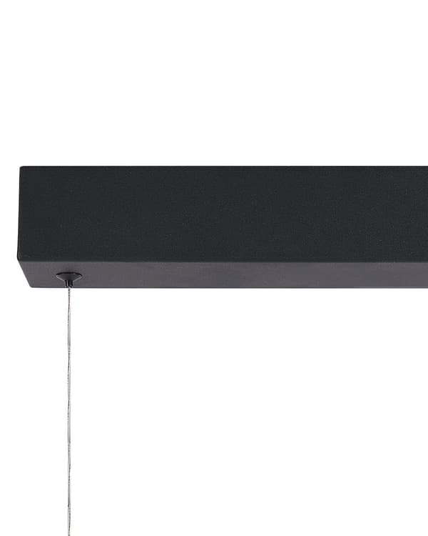 Pendel Lampe sort Integreret LED lys Bølget Hængende Design med Moderne stil Belysning