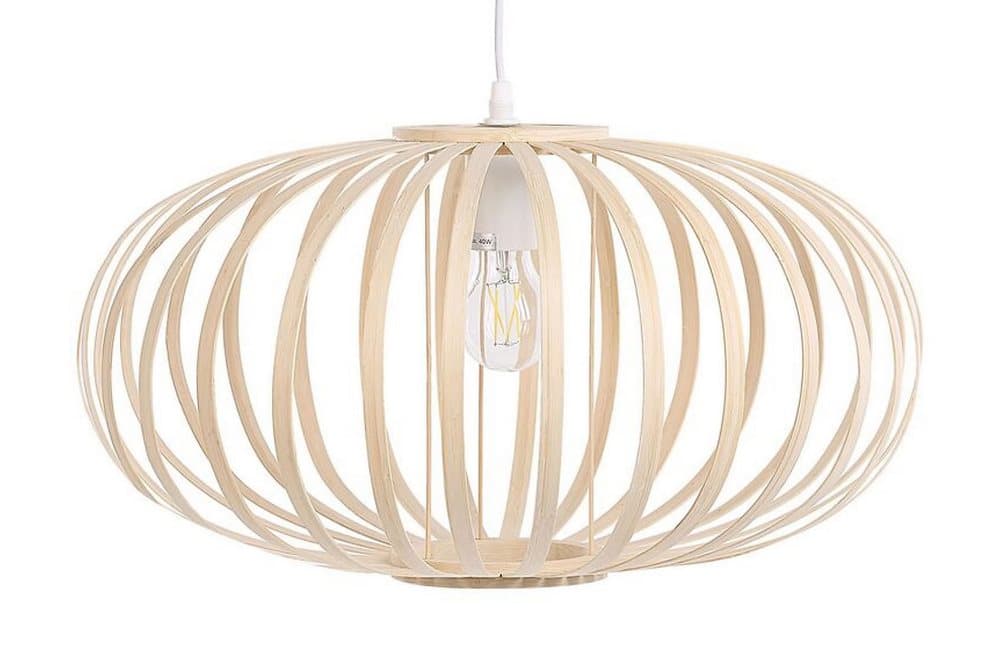 PARCHIM Taklampa Oval Bambu/Ljusbrun