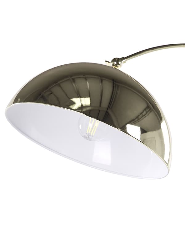 Gulvlampe Guld Metal 188 cm Buet Ben Krom Stue Værelse Moderne Stil