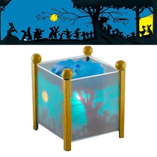Chinese Shadow Magic Lamp - Naturligt trä
