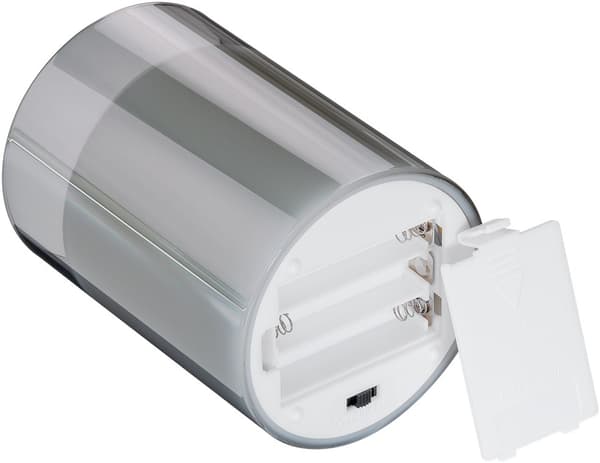 Goobay LED ekte vokslys i glass, 7,5 x 10 cm