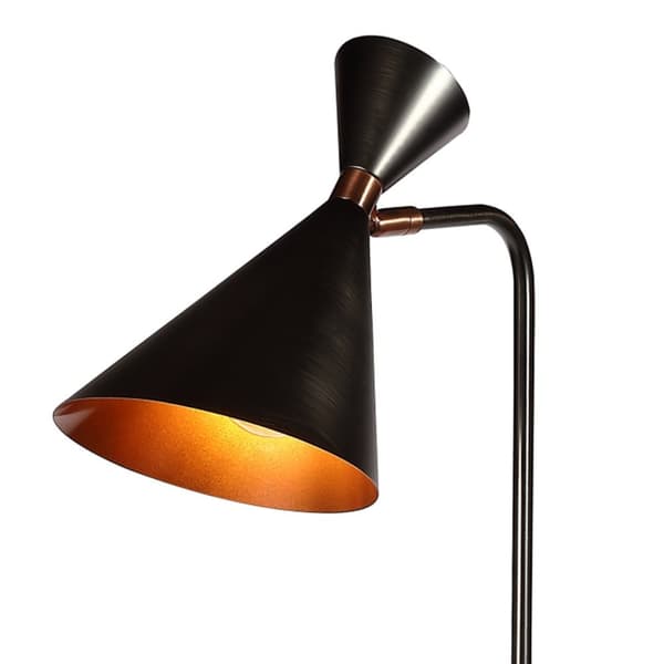 Golvlampa Industri Georgia - antiksilver med koppar