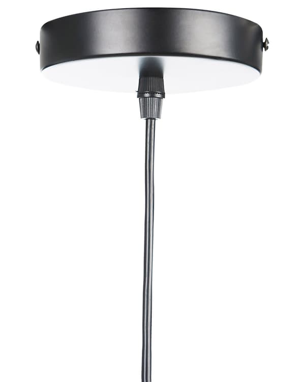 Pendel Lampe Natur Beige Rattan ø 51 x 123 cm Dekorativ Hængelampe Halvrund Lampeskærm til Køkken Tilbehør over Spisebord Energi Efficient