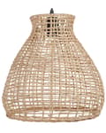 Miniatyrbillede 5 af 9: Pendel Lampe Natur Beige Rattan ø 35 cm Flet Lampe Design Hængelampe til Køkken Spisebordslampe til rundt Bord Tilbehør Boho stil
