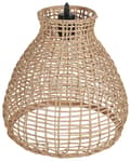 Miniatyrbillede 6 af 9: Pendel Lampe Natur Beige Rattan ø 35 cm Flet Lampe Design Hængelampe til Køkken Spisebordslampe til rundt Bord Tilbehør Boho stil