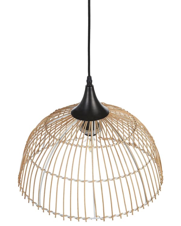 Riippuvalaisin luonnollinen 40 x 123 x 40 cm rottinki PVC rauta pyöreä avonainen max 40W