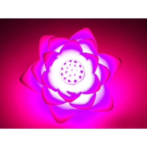 Mini LED-lampa 7 färger lysande lotus LED deco-ljus.