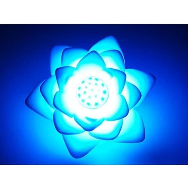Mini LED-lampa 7 färger lysande lotus LED deco-ljus.