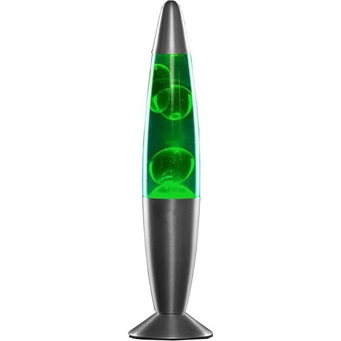 MODEZVOUS - Green Rocket Lava Lamp, Magma Lamp, 2 x 25 W glödlampor ingår, Switch - Grön