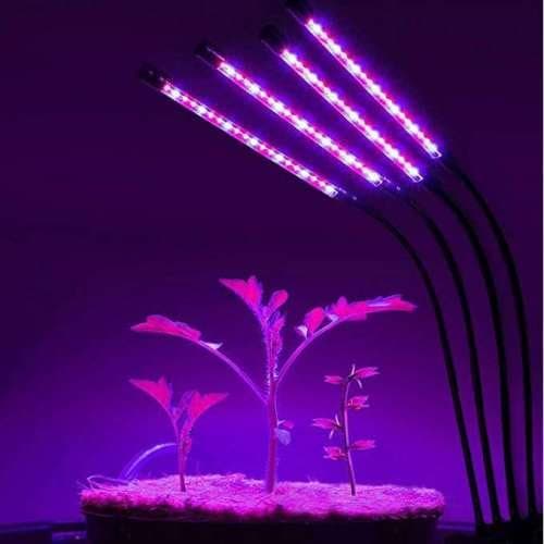 INF Växtlampa / växtbelysning med 4 flexibla LED lysrör 2-pack