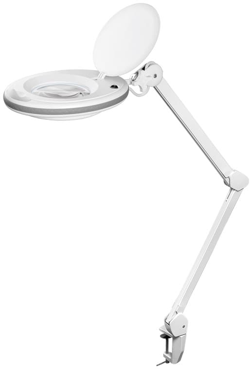 LED-luplampe med klemme, 8 W, hvid Hvid
