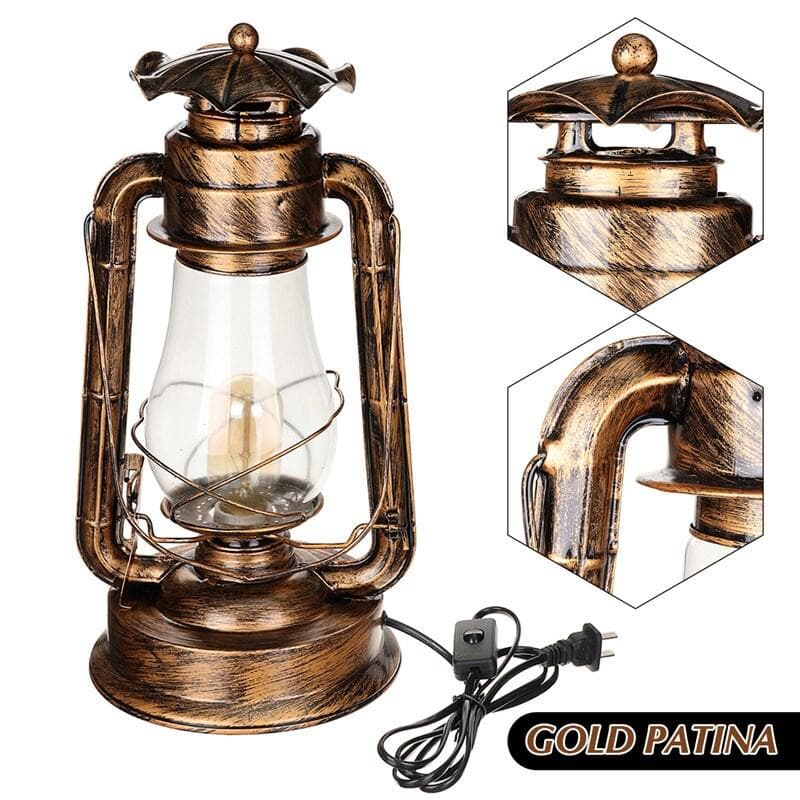 Vintage Industriell Cafe Ljuskrona Pendel Taklampa Bordslampa Elektrisk Lykta Lampa Lampskärm 110-220V E27 (Glödlampa ingår ej)