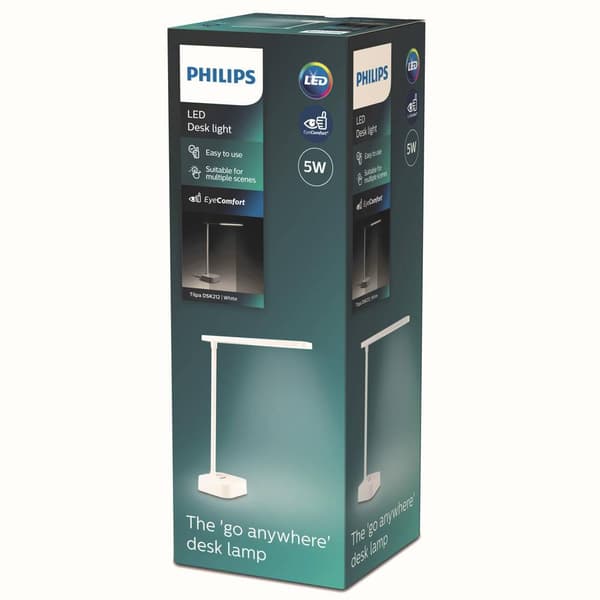 Philips Lighting Tilpa DSK212 PT 8719514443839 Sladdlös bordslampa 5 W Vit