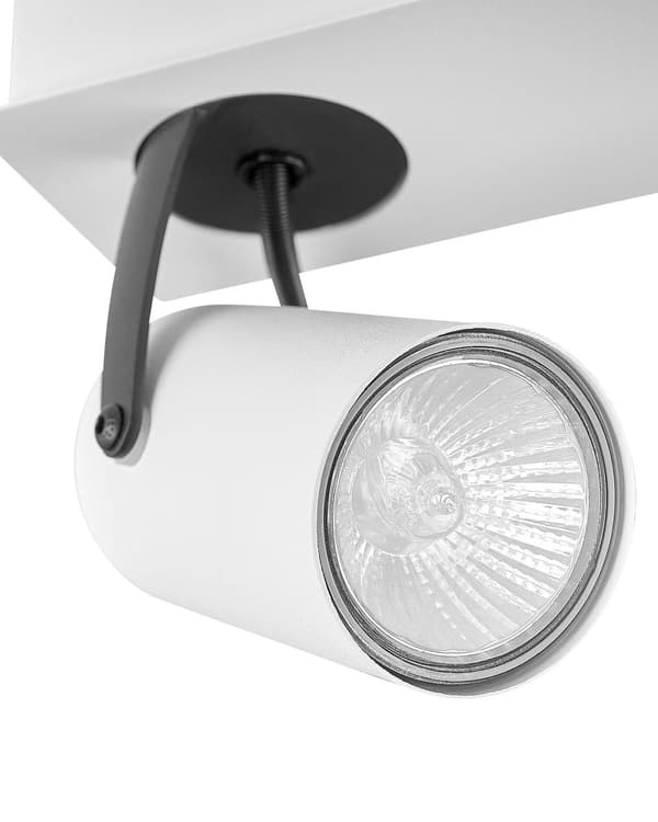 Loftslampe Sort Metal 3 Lysskærme Justerbare Lys Moderne