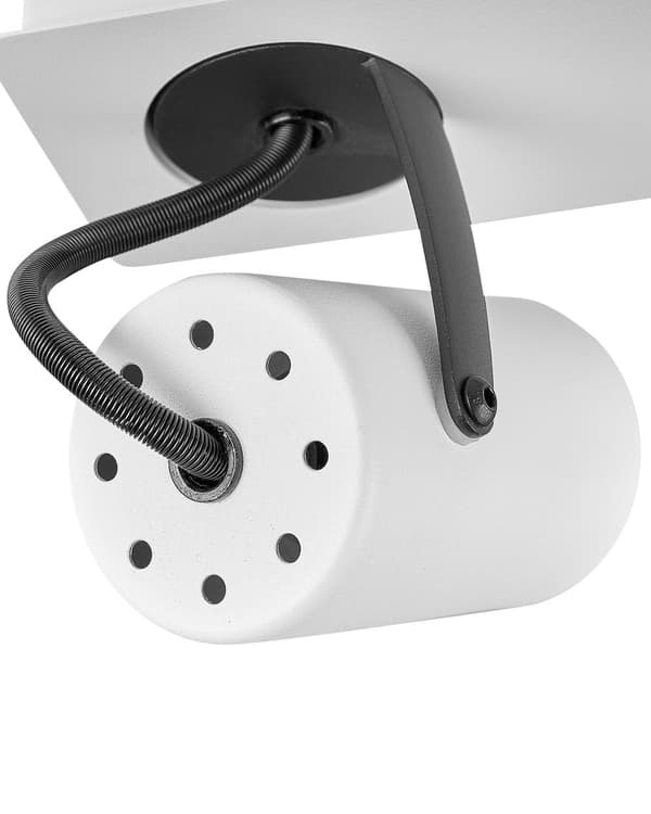 Loftslampe Sort Metal 3 Lysskærme Justerbare Lys Moderne