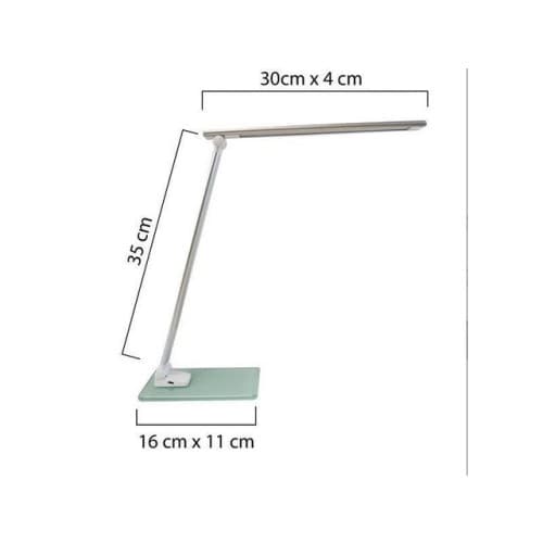 Bordslampa UNILUX Popy Led silver/vit
