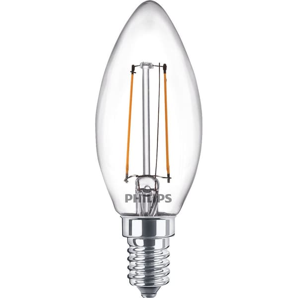 2-pak LED E14 Crown 2W (25W) Klar 250lm