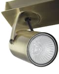 Miniatyrbillede 7 af 9: Loftslampe Sort Messing 2 Lysskærme Justerbare Lys Moderne