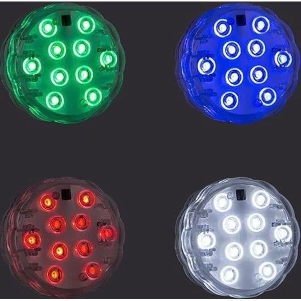Flerfärgad LED-lampa för pool och SPA med fjärrkontroll