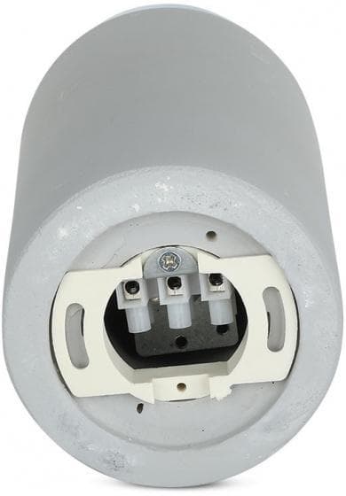 taklampa VT-865 GU10 35W 20 x 8 cm stålgrå/silver