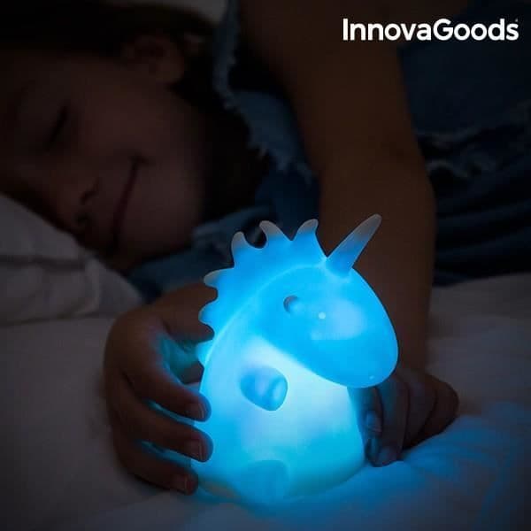 Multicolored Gummi Unicorn Night Light - EUROWEB - Nattlampa - Batterier - 9 x 11 x 10 cm