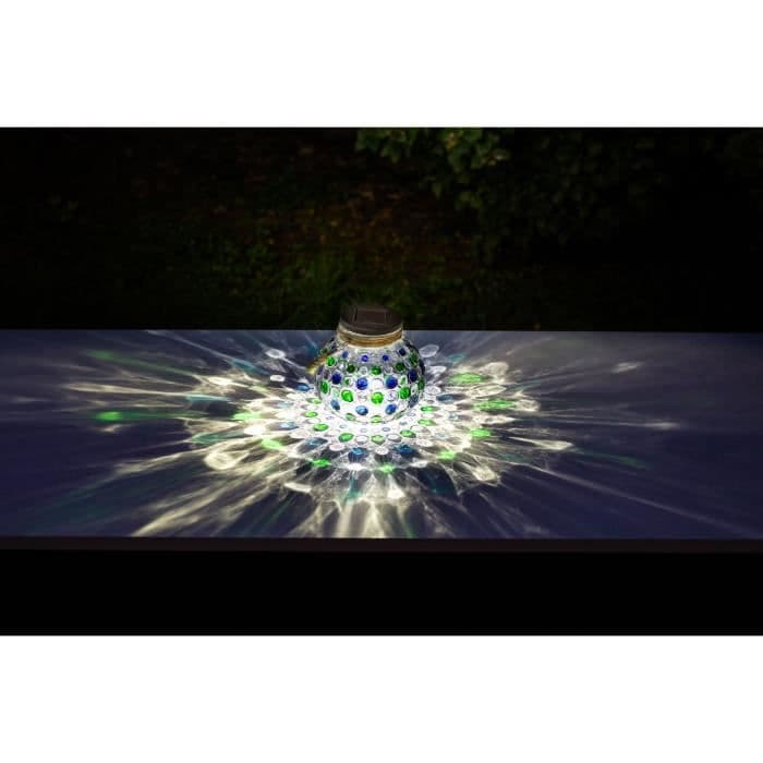 GALIX Soldriven bordsdekoration - 3D-effekt - Blå
