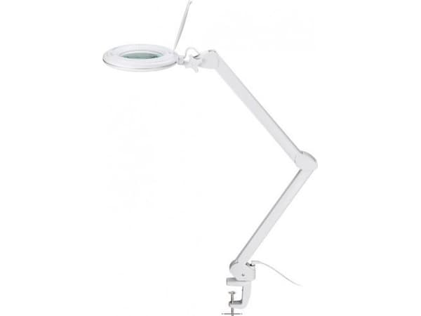 LED-luplampe med klemme, 10 W, hvid