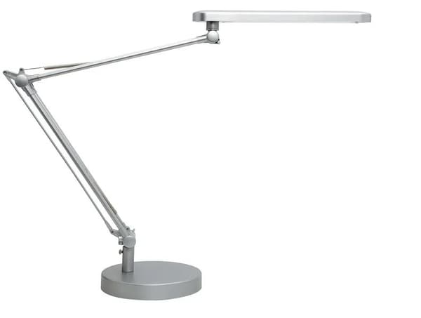 Unilux Mambo - Skrivebordslampe - LED-lyspære - klasse A+ - 4000 K - metallgrå Grå, Metallisk