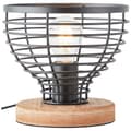 Miniatyrbild 7 av 7: Brilliant Avia bordslampa 20cm svart/trä, metall/trä, 1x A60, , 52 W