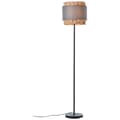 Miniatyrbillede 3 af 5: Brilliant Waterlilly gulvlampe 1,6m grå/beige, metal/stof/vandhyacint, 1x A60, E27, 60 W