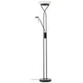 Miniatyrbillede 2 af 3: Brilliant Ollie LED uplight læsearm sort, metal/glas, 1x LED integreret (SMD), 26 W, (lysstrøm: 2500lm, lysfarve: 3000K)