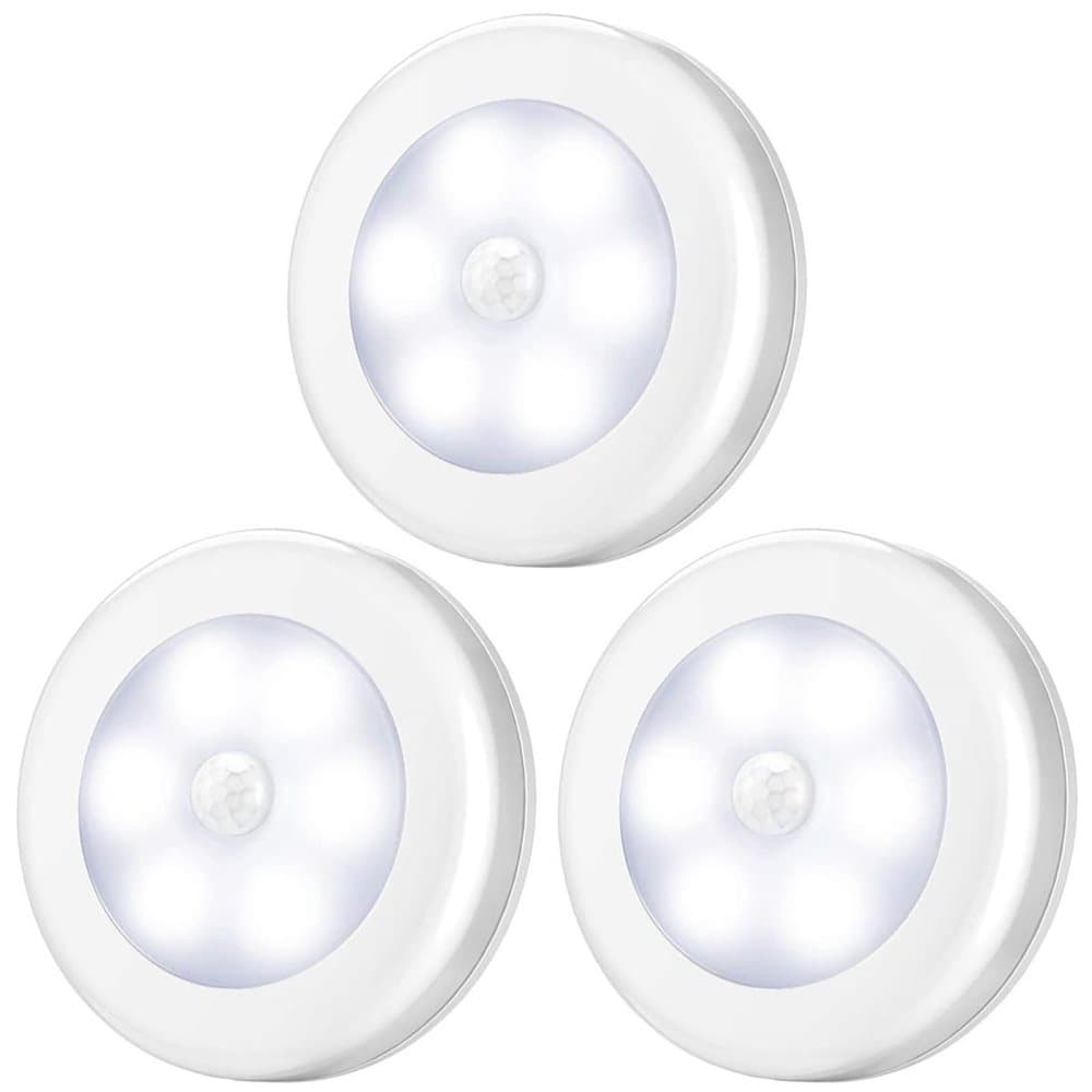 LED rörelsesensor nattljus 6000K 3-pack