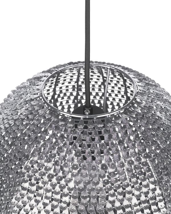 Pendellampe Sølv Metall 30 cm Kule Glitrende Skalaer