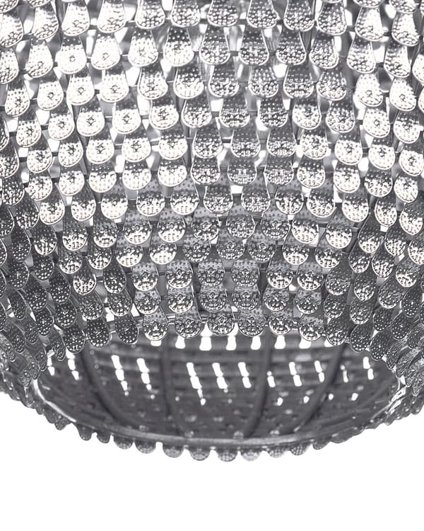 Pendellampe Sølv Metall 30 cm Kule Glitrende Skalaer