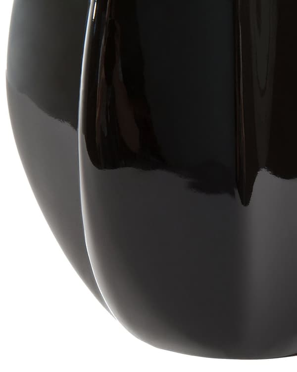 Bordlampe Svart Porselen Imitert silke trommelskjerm 60H cm Glamour Stue