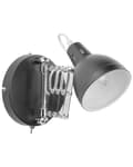 Miniatyrbilde 1 av 9: Vegglampe Svart Metall Justerbar Svingarm Industriell