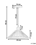 Miniatyrbilde 3 av 8: Pendel Hengende Lampe Svart Messing Metall Rund 1 Lys Klassisk