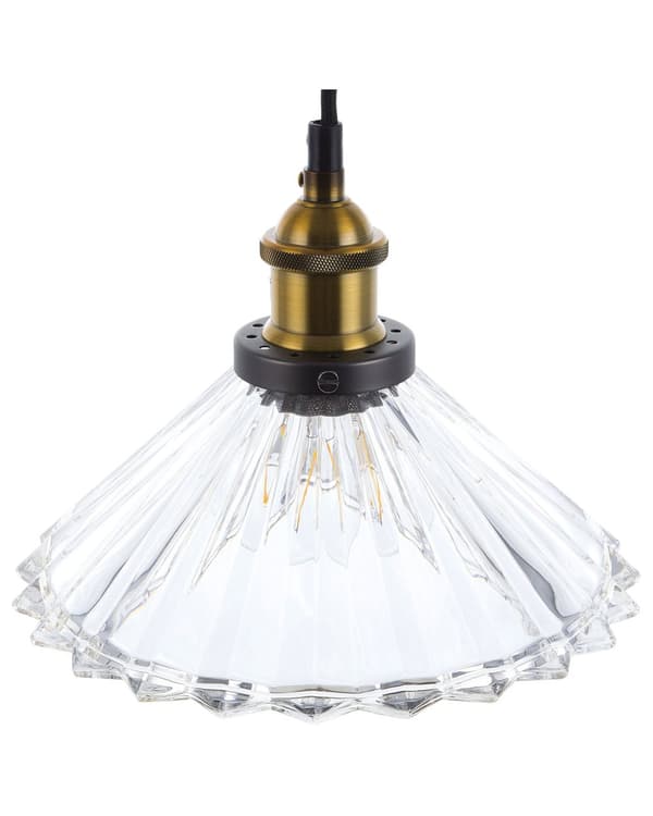 Pendel Hengende Lampe Svart Messing Metall Rund 1 Lys Klassisk