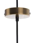 Miniatyrbilde 7 av 8: Pendel Hengende Lampe Svart Messing Metall Rund 1 Lys Klassisk