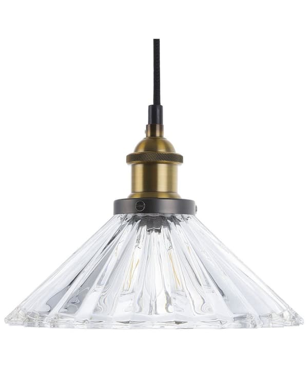 Pendel Hengende Lampe Svart Messing Metall Rund 1 Lys Klassisk
