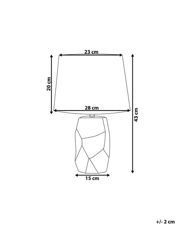 Bordlampe Rosa keramisk base Hvit lampeskjerm Nattbordslampe Belysning Dekorativ Moderne Soverom Stue