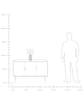 Miniatyrbilde 11 av 11: Bordlampe Rosa keramisk base Hvit lampeskjerm Nattbordslampe Belysning Dekorativ Moderne Soverom Stue