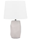 Miniatyrbilde 1 av 11: Bordlampe Rosa keramisk base Hvit lampeskjerm Nattbordslampe Belysning Dekorativ Moderne Soverom Stue