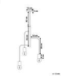 Miniatyrbilde 3 av 8: Taklampe 3-Lamper Industriell Loftstil Kobbefarge