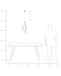 Miniatyrbilde 8 av 8: Taklampe 3-Lamper Industriell Loftstil Kobbefarge