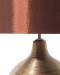 Miniatyrbilde 5 av 10: Bordlampe Brun Porselen Kunstig Silke Trommeskjerm 43 cm Tradisjonell Stue