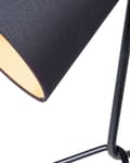 Miniatyrbilde 7 av 11: Bordlampe svart med oransje metall 42H cm stativfot Moderne designer nattlampe
